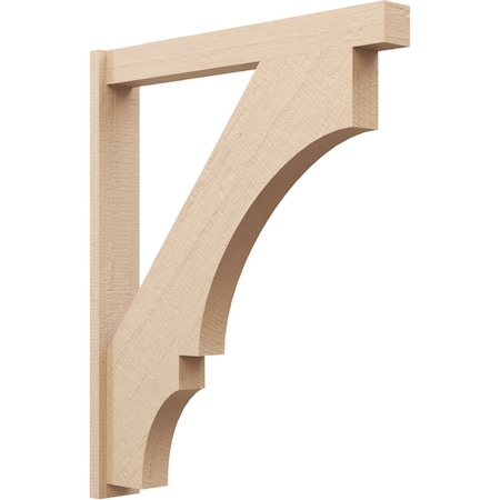 Ekena Millwork 5 1/2-in W x 38-in D x 46-in H Balboa Block Rough Cedar Woodgrain TimberThane Outlooker, Primed Tan OUTUR055X38X46BOA44RCPR